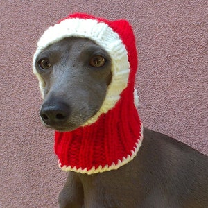 DOWNLOAD KNITTING PATTERN / Santa Dog Hat / Sizes XSmall and Small image 2
