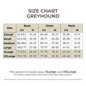 DOWNLOAD SEWING PATTERN / Greyhound Shirt sizes XLarge and XXLarge / Paper sizes: A4 Letter Poster image 6