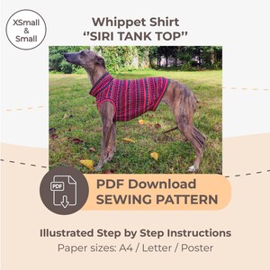 BAIXAR MOLDE DE COSTURA / Whippet Tank Top - tamanhos PP e P / Tamanhos de papel: A4 - Carta - Pôster