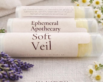 Bálsamo labial botánico Soft Veil / Espuma de la pradera + escualano