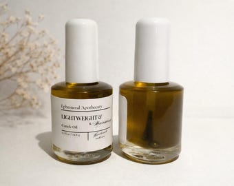 Aceite botánico ligero para cutículas de uñas secas / Cuidado natural de uñas, hidratación hecha a mano