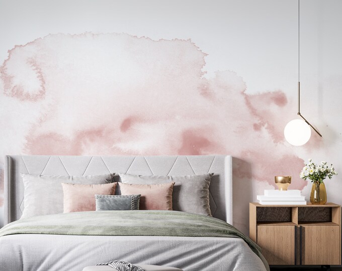 Watercolour Wash Wall Mural, Paste and Glue or Self Adhesive Wallpaper ...