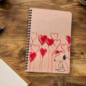 Snoopy Hearts / Snoopy Charlie Brown / Peanuts /kraft Notebook ...