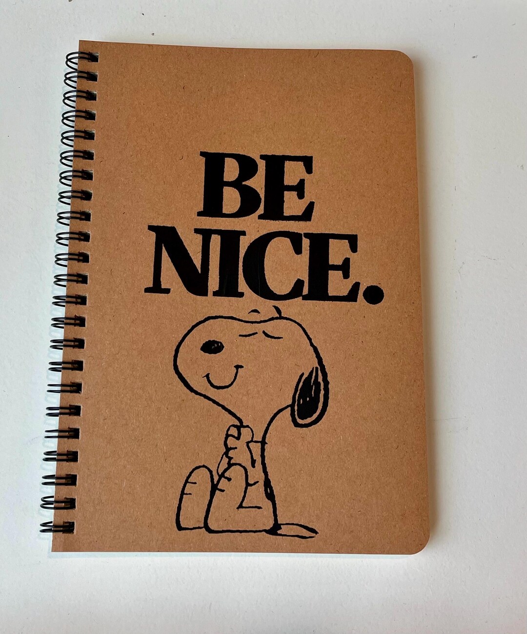 Be Nice / Peanuts / Kraft Notebook / Journal / Blank - Etsy