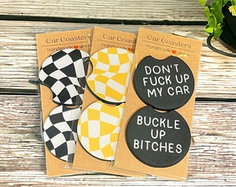 Car Coasters Set of two GEO Designs