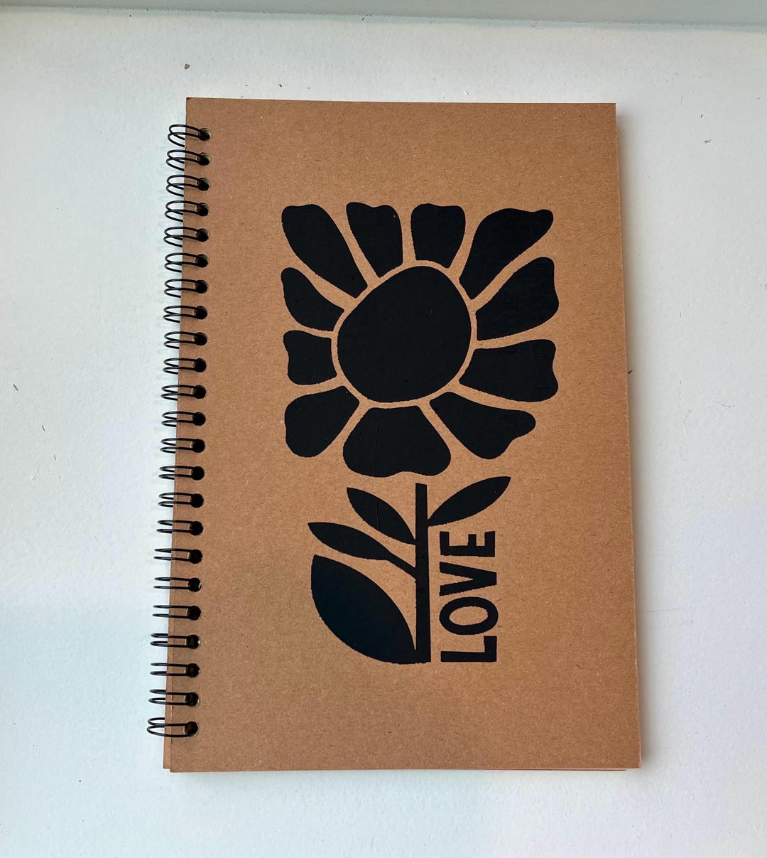 Inspirational Blank Note Book/ Flower Love/ Kraft Notebook / Journal - Etsy