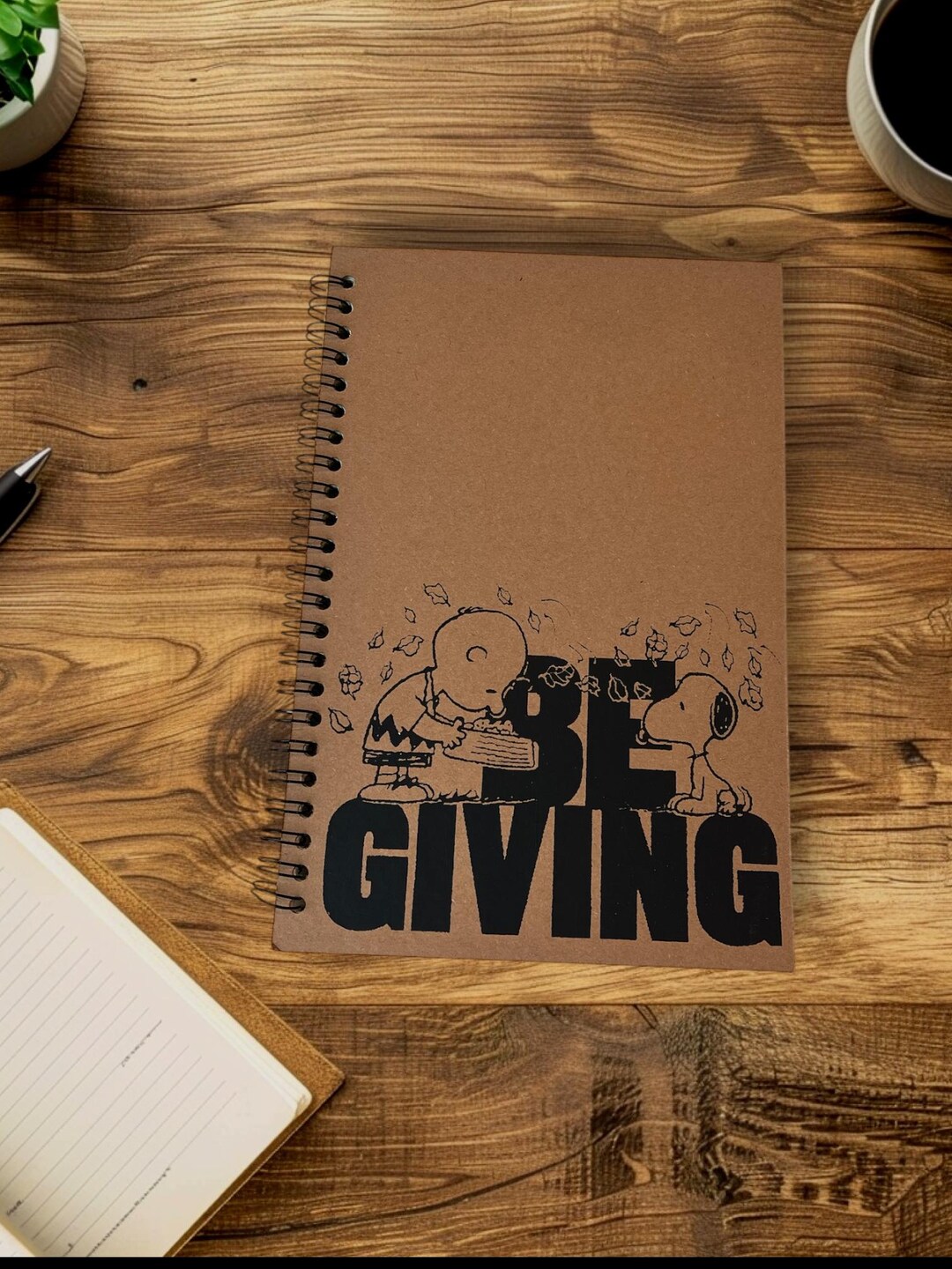Be Giving / Peanuts / Kraft Notebook / Journal / Blank - Etsy