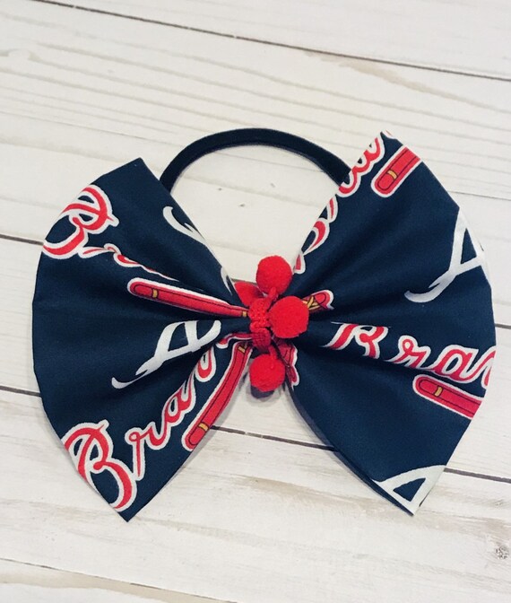 baseball baby bow