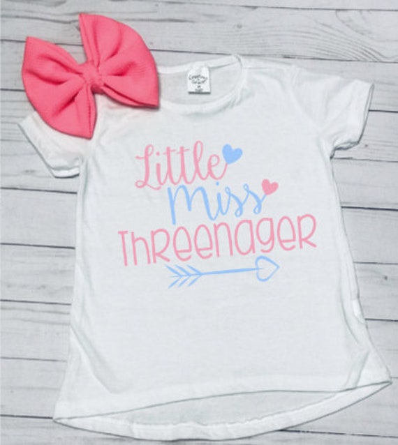 threenager shirt girl