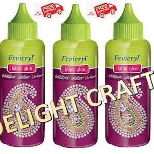 80 ml/2,82 oz Fevicryl Pidilite colle tissu ourlet textile adhésif lien couture sans point de colle forte - livraison gratuite