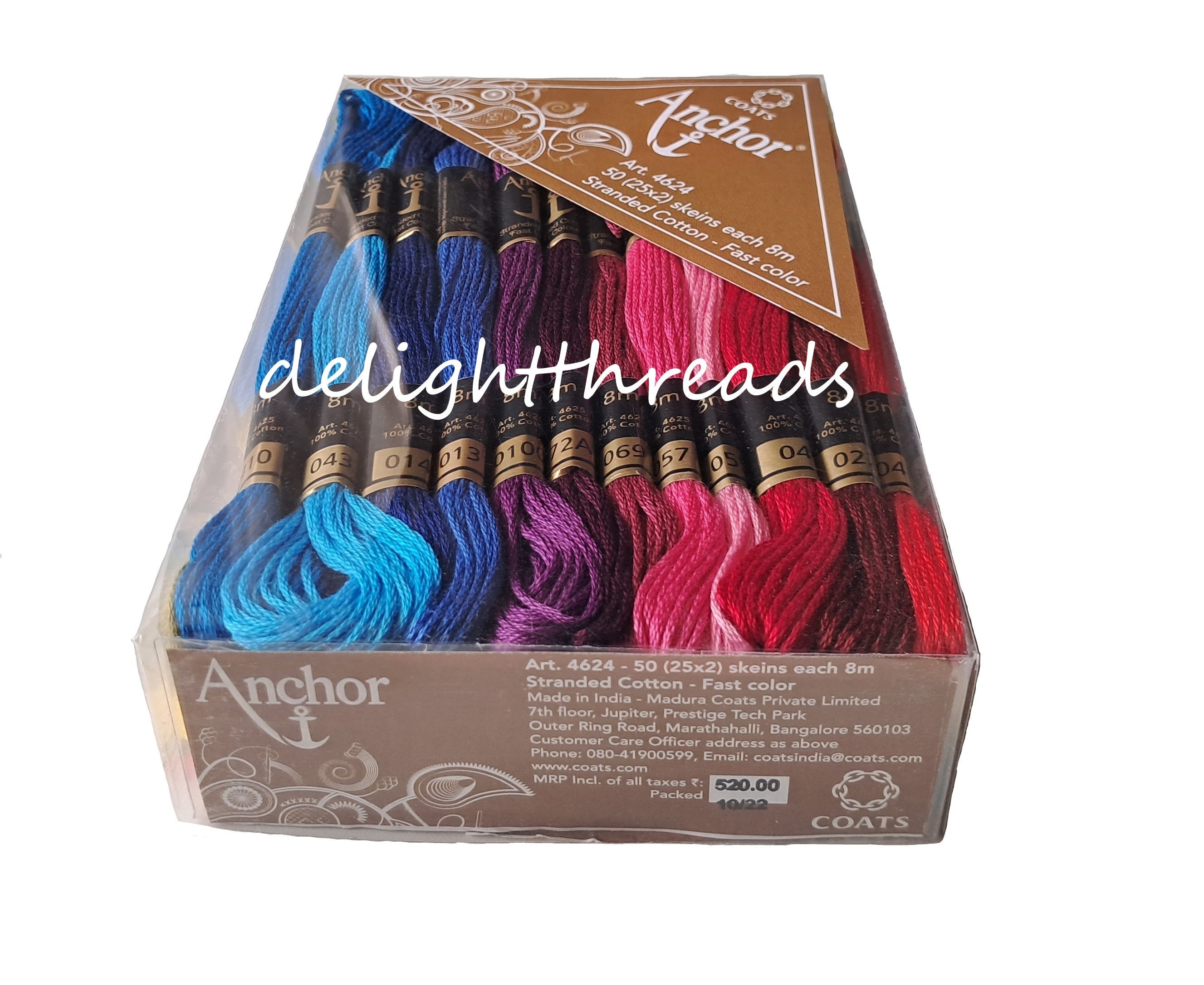 162: Anchor Stranded Mouline Cotton Skein - 8m 162: Anchor Stranded Mouline Cotton Skein - 8m