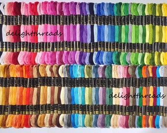 100 Anchor Embroidery Thread/Floss / Skeins in 100 Different Colors "SET- 1"