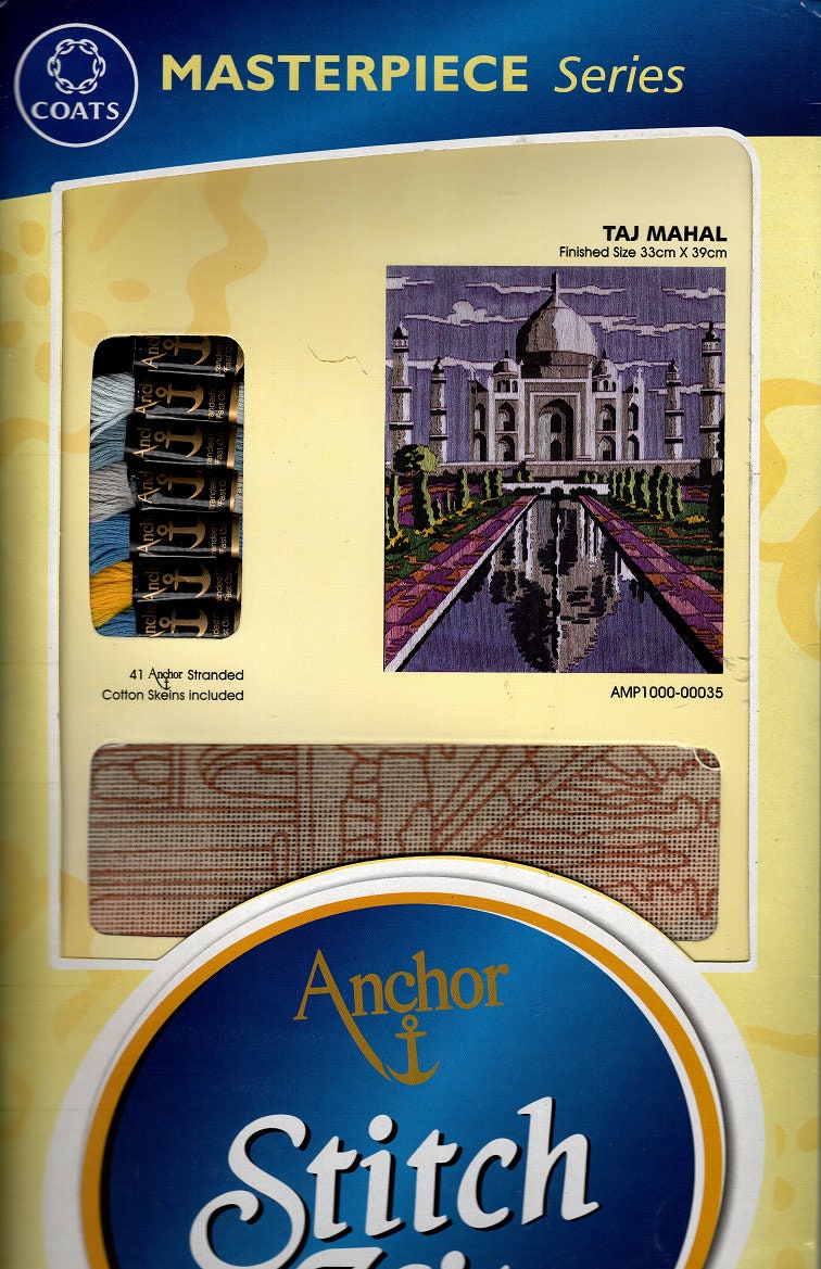 Buy Anchor Stitch Kit taj Mahal Long Stitch Hand Online in India Etsy