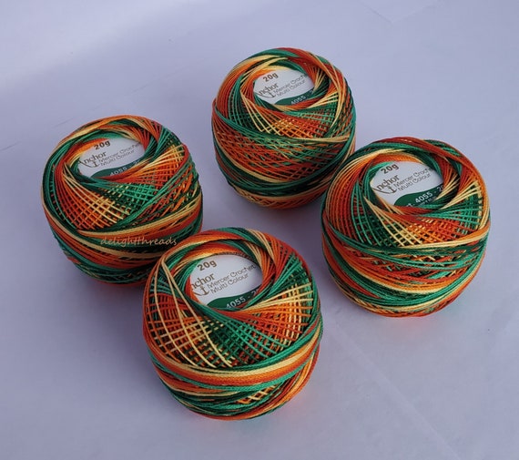 Anchor Crochet Cotton Ball 20GM Multicolor Etsy UK