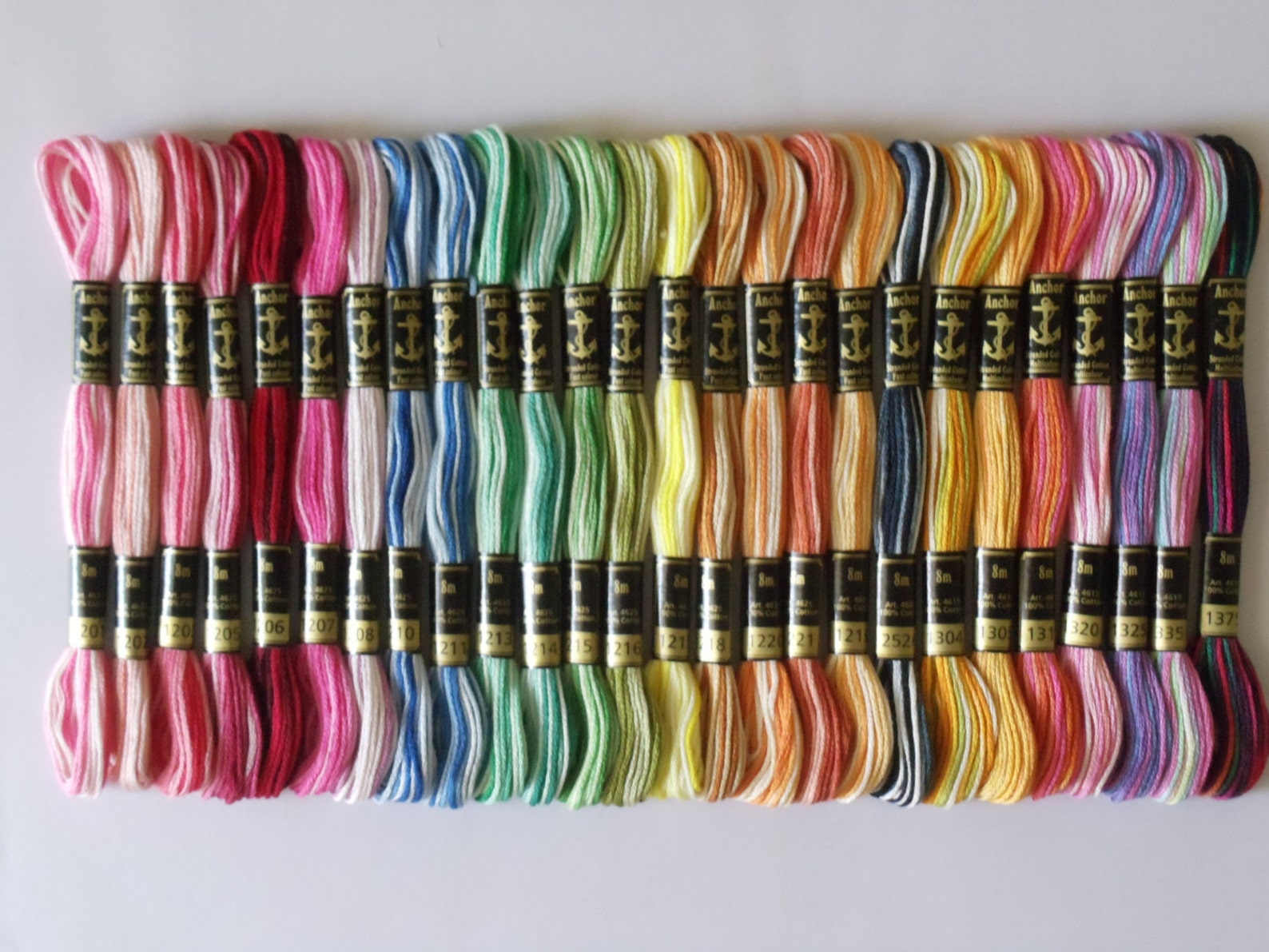 27 Anchor Variegated and Multi Colour 6 Strand Floss Etsy