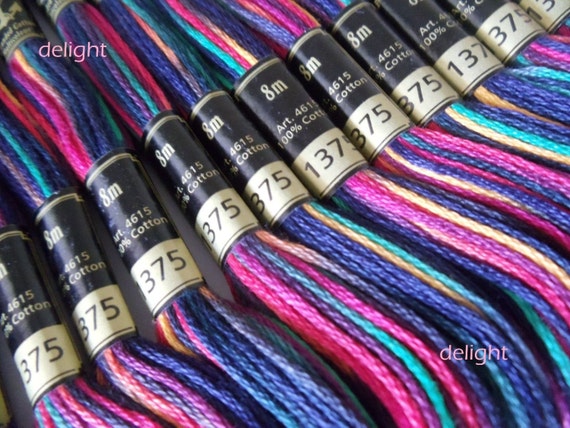 1347: Anchor Stranded Multi Coloured Cotton Skein - 8m 1347: Anchor Stranded Multi Coloured Cotton Skein - 8m