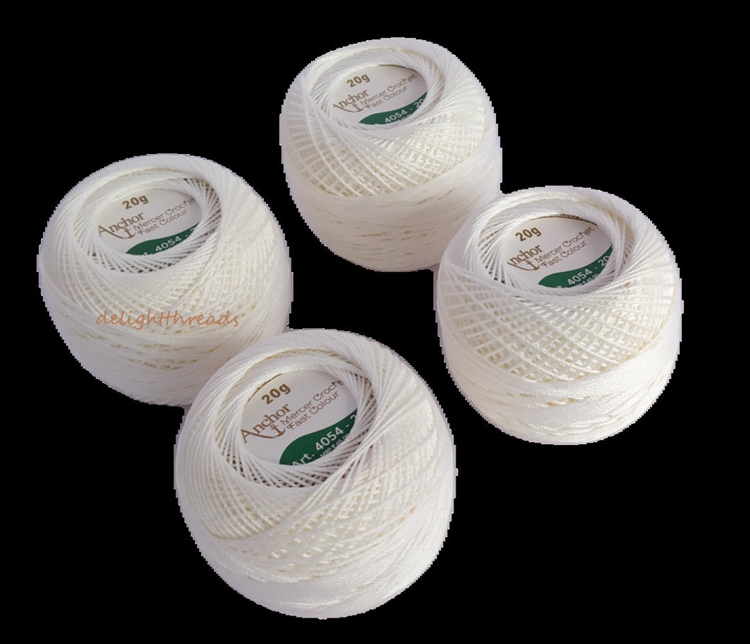 Anchor Crochet Cotton Ball 20GM Black White Etsy