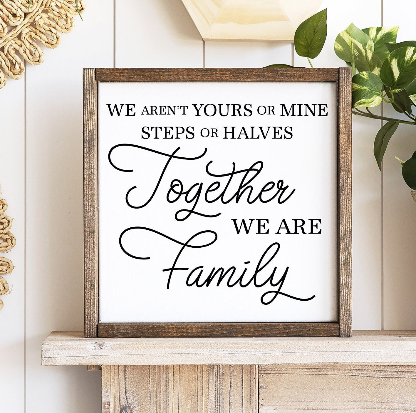 Blended Family Sign Gift for Parents Gift for Step Mom Gift for  