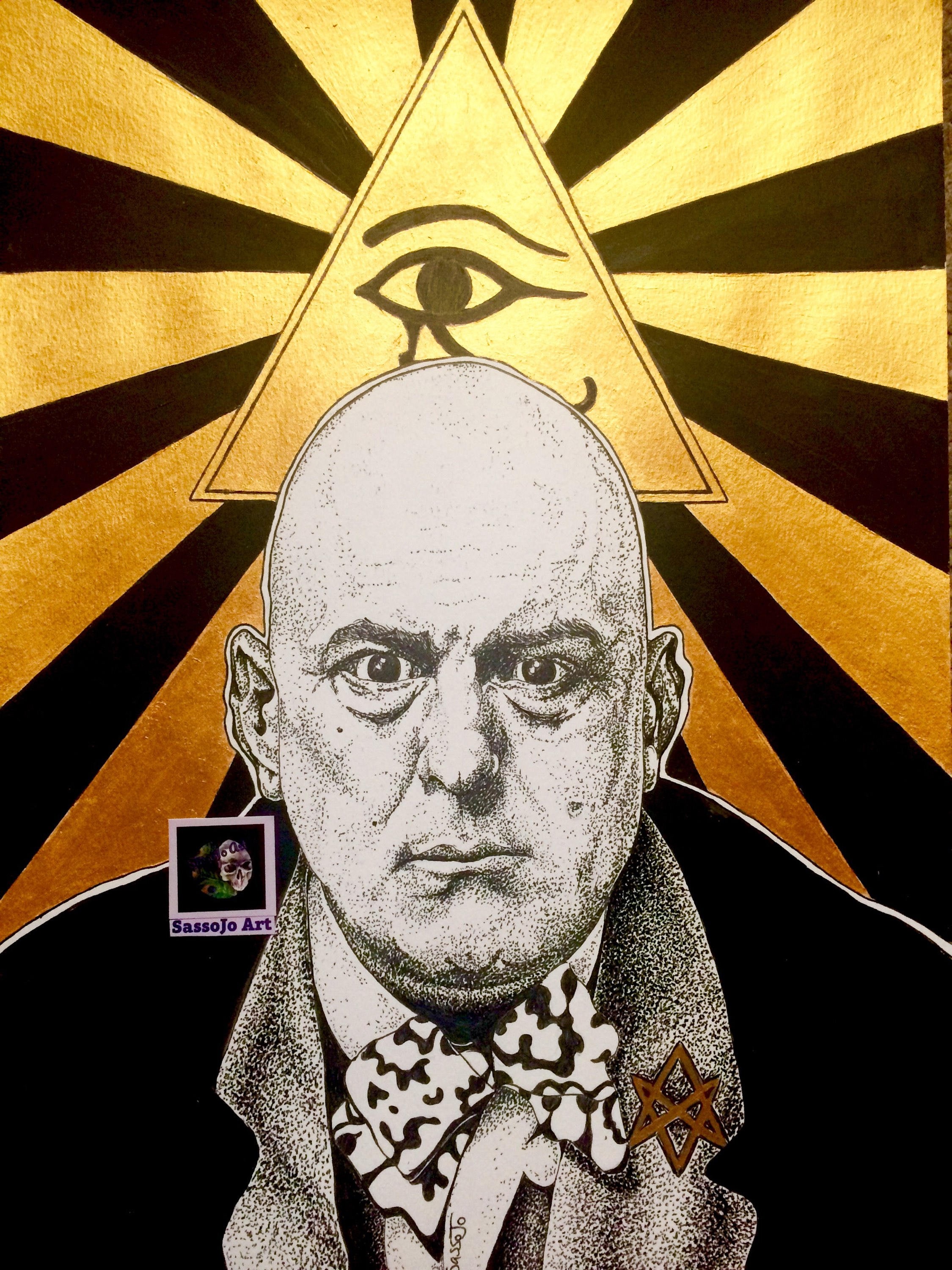 Aleister Crowley A4 Art Print Occult Witchy Art Thelema - Etsy Canada