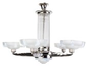Stunning 1920 39 s French Art Deco Chandelier By Petitot