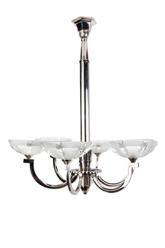 French Art Deco Chandelier by Sabino French Art Deco Chandelier by Sabino