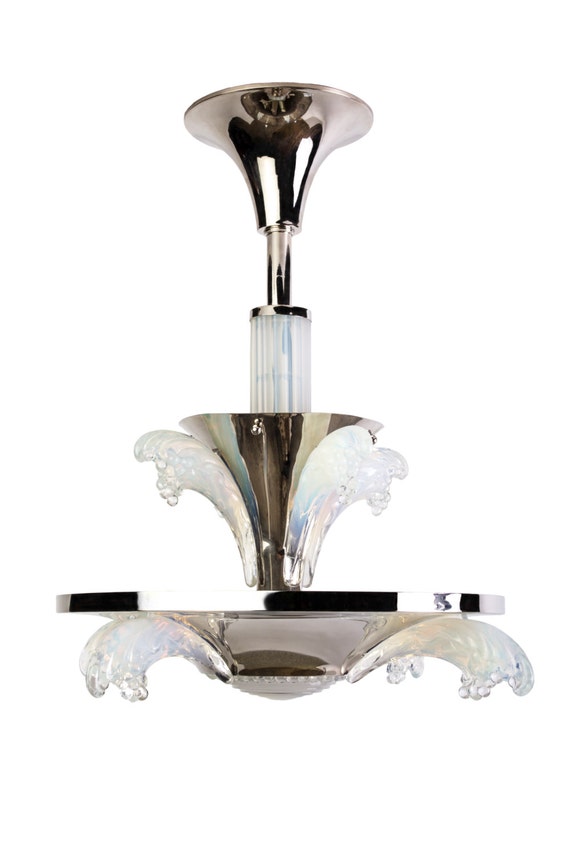 French Art Deco Chandelier by Sabino French Art Deco Chandelier by Sabino