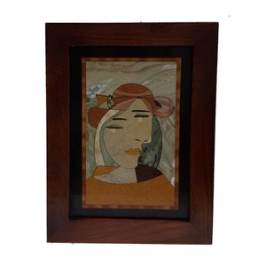 Pablo Picasso Surrealism  Replica on stones, Pietra dura, Inlay art, Home wall decor, inlay painting, Gift Mosaic Home Decor