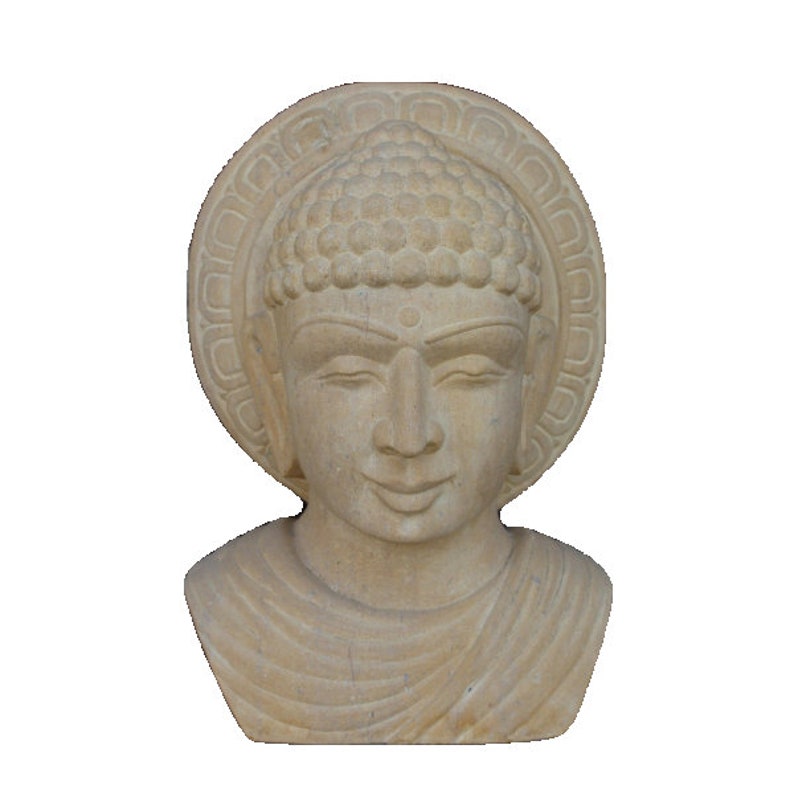 Lord Buddha Head Statue Deities Peace Prosperity Growth Health Etsy