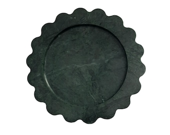 Bandeja decorativa de mármol verde, bandeja de tocador de mármol, bandeja para joyas, bandeja decorativa, bandeja otomana, decoración de lujo para el hogar, regalo