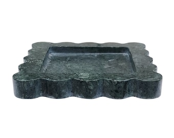 Elegant Marble Vanity Tray - Decorative Jewelry & Home Decor Plate