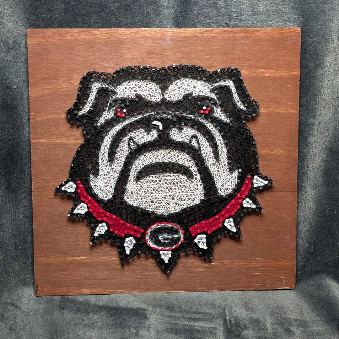UGA Bulldog String Art - Etsy