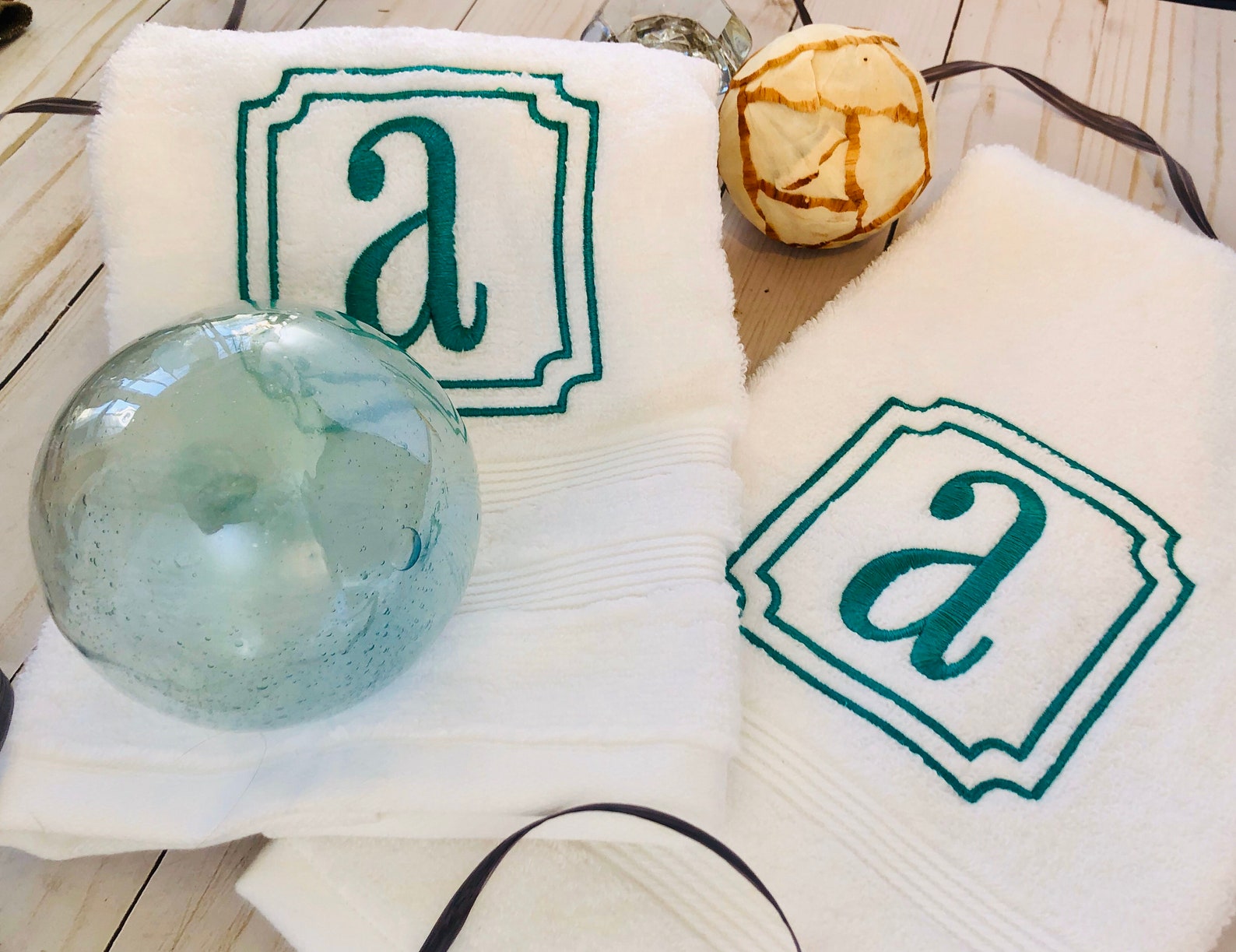 Personalized Terry Cloth Hand Towels (set of 2) - Etsy