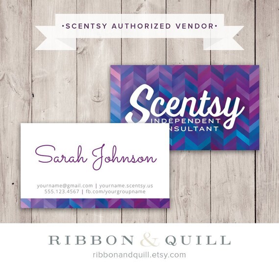 Authorized Scentsy Vendor Scentsy Business Card Mosaic Etsy