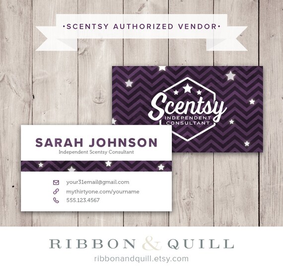 Authorized Scentsy Vendor U22 Scentsy Business Bundle U22 Chevron Stars Style U22 Business Card Thank You Label Sticker Paper Paper Party Supplies Dekorasyonu Net