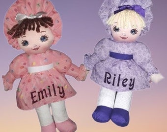 Personalized Rag Doll – Soft Plush Keepsake, First Doll (15")