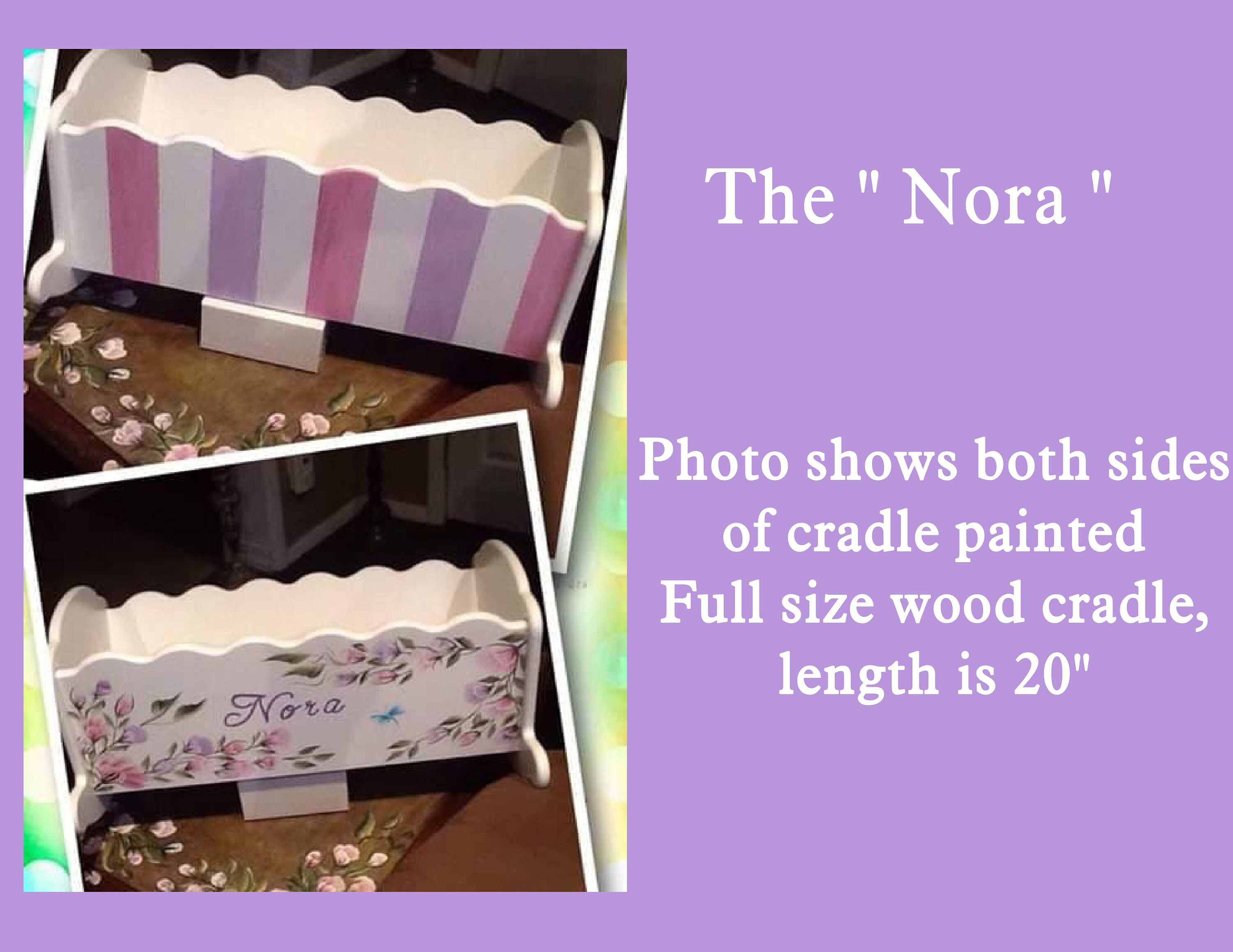 personalized doll cradle