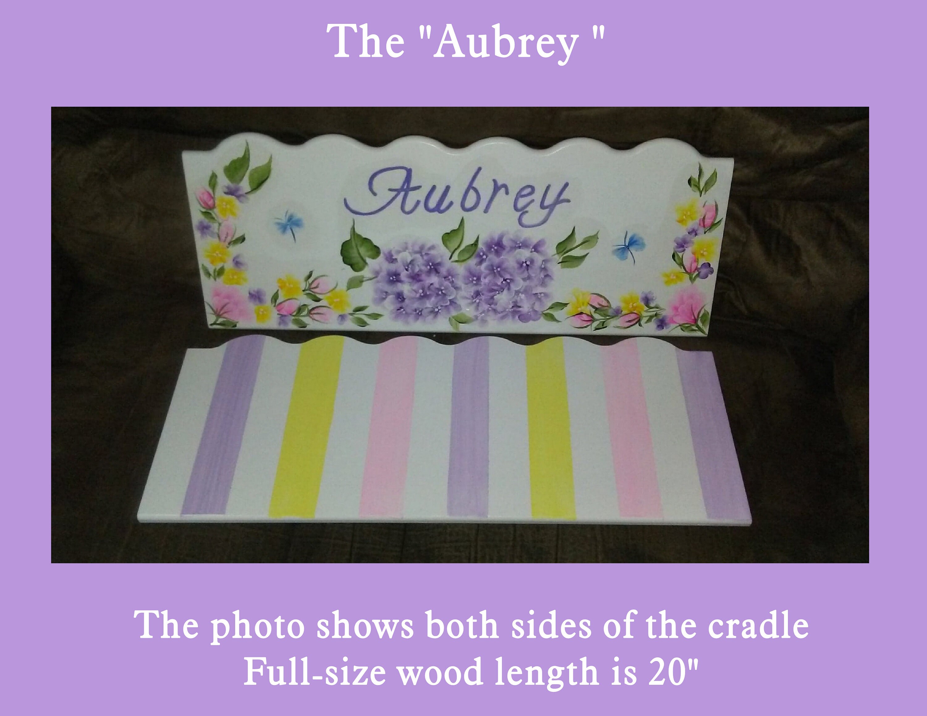 personalized doll cradle