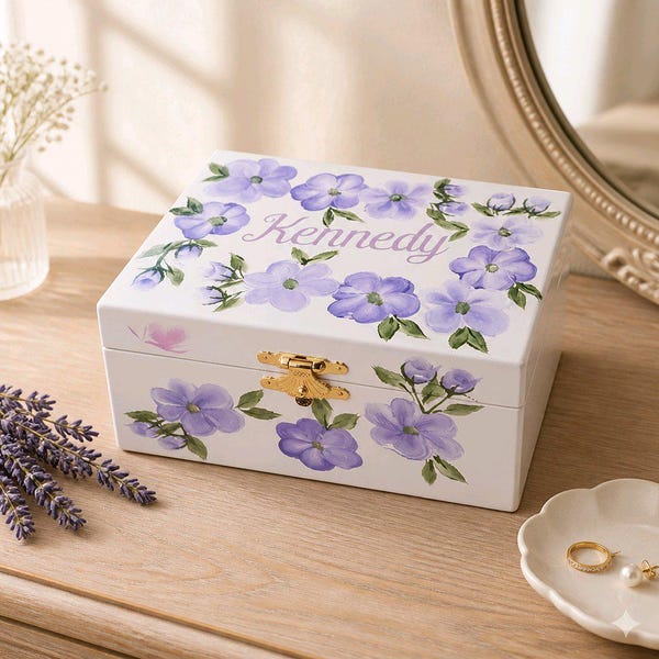 Personalized Hand-Painted Musical Ballerina Jewelry Box - Your design or mine - inquire