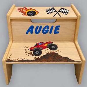 Step Stool Monster Trucks - Etsy