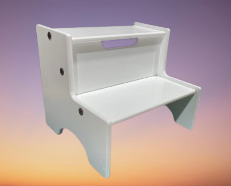 Princess Stool Hand-painted Personalized Child's Wood 2-step Stool -