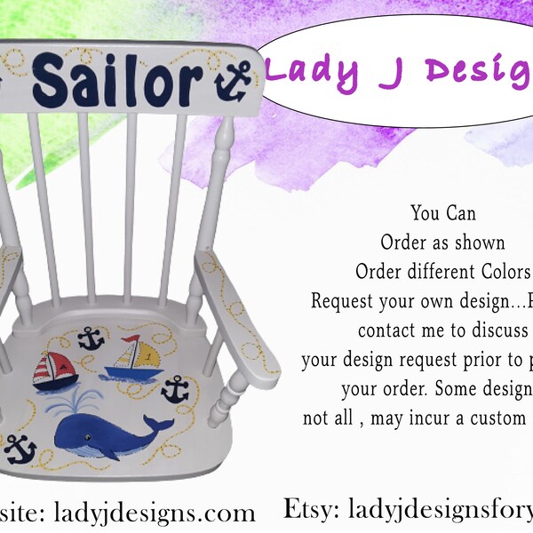 Wood Rocking Chair - Etsy