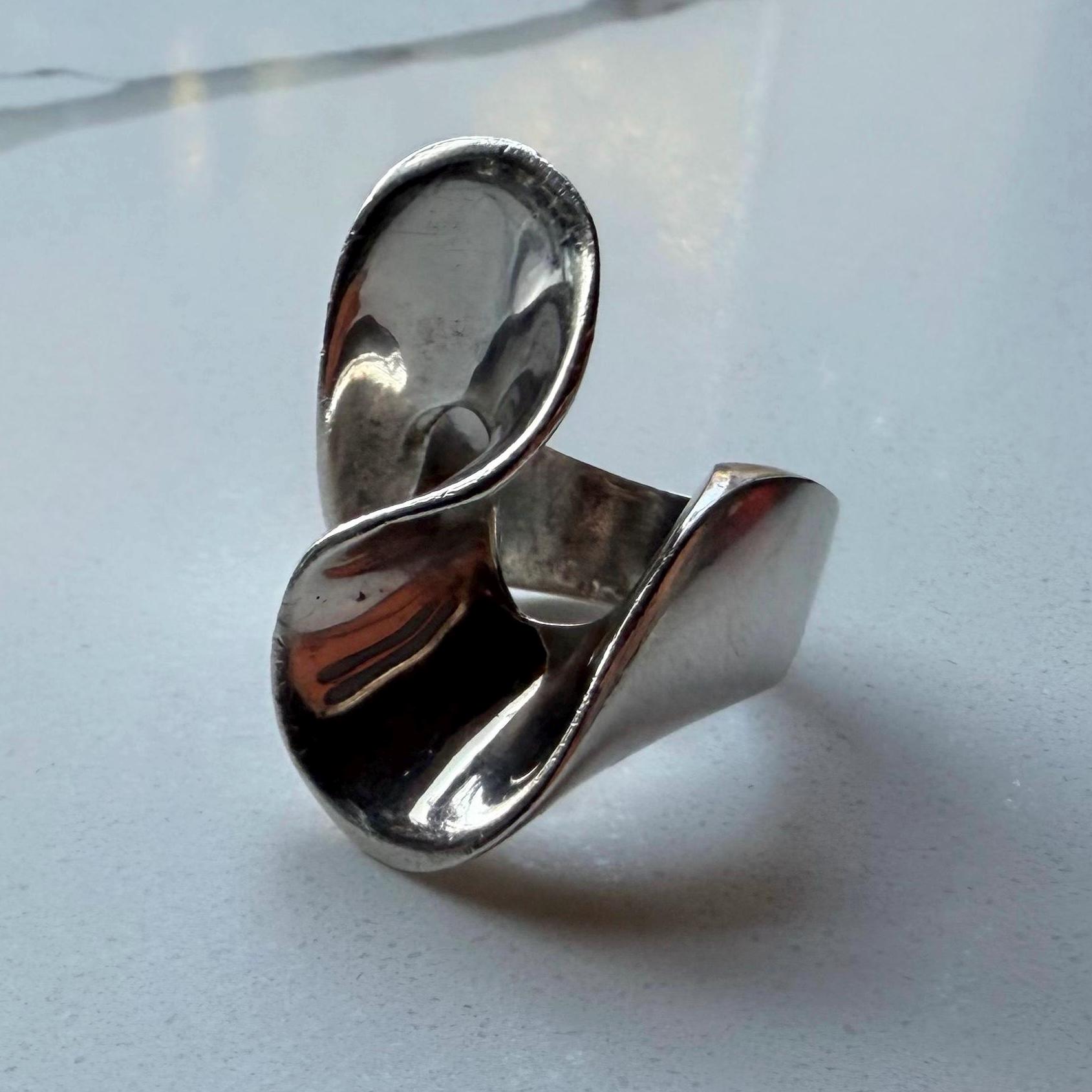 Mexico Silver Ring Size 8 - Etsy