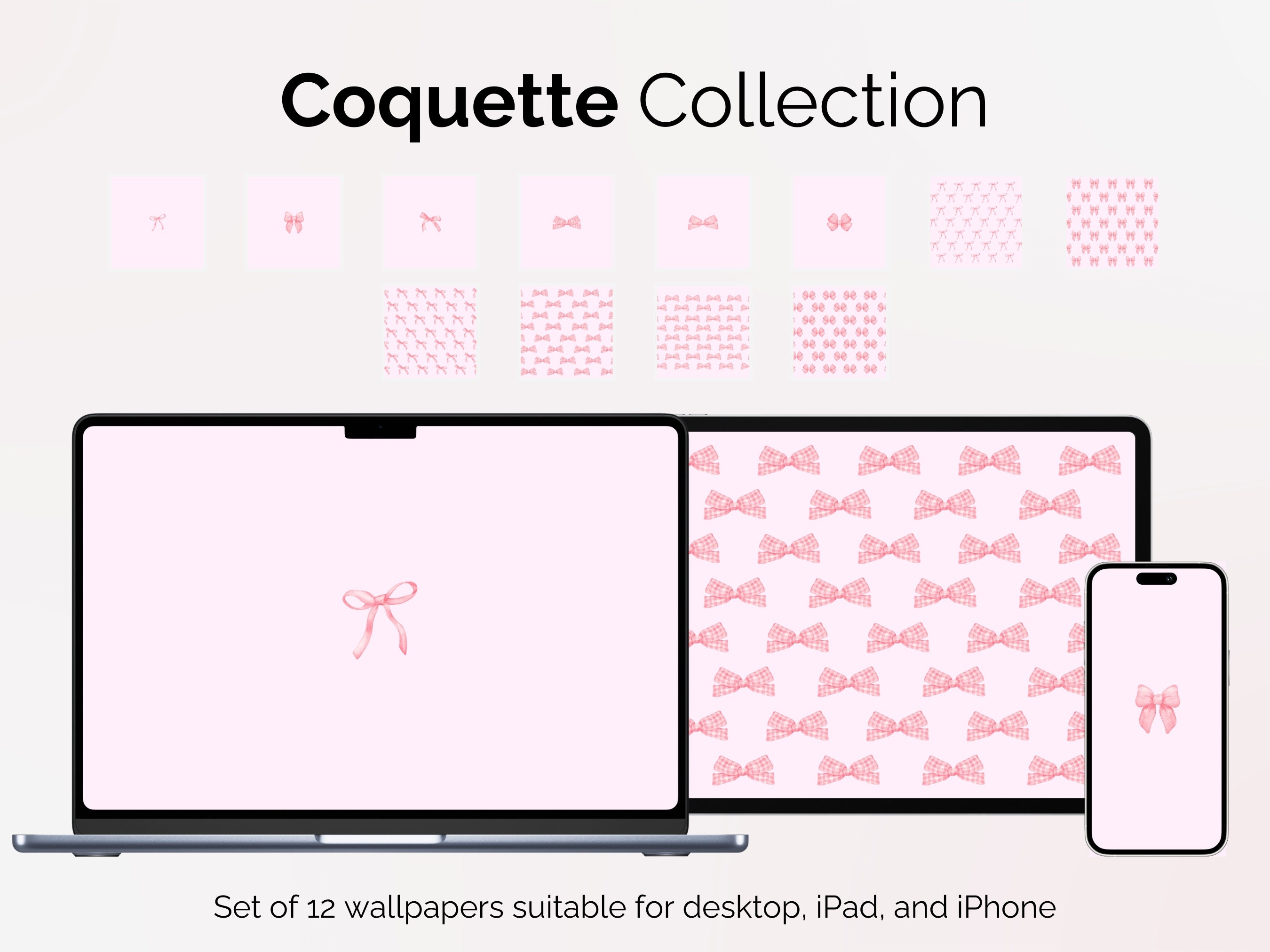 Coquette Aesthetic Poster Set of 15 / Coquette Aesthetic / Pink