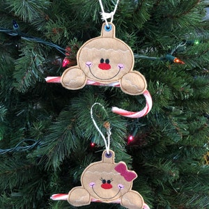 Gingerbread Person Candy Cane Holder