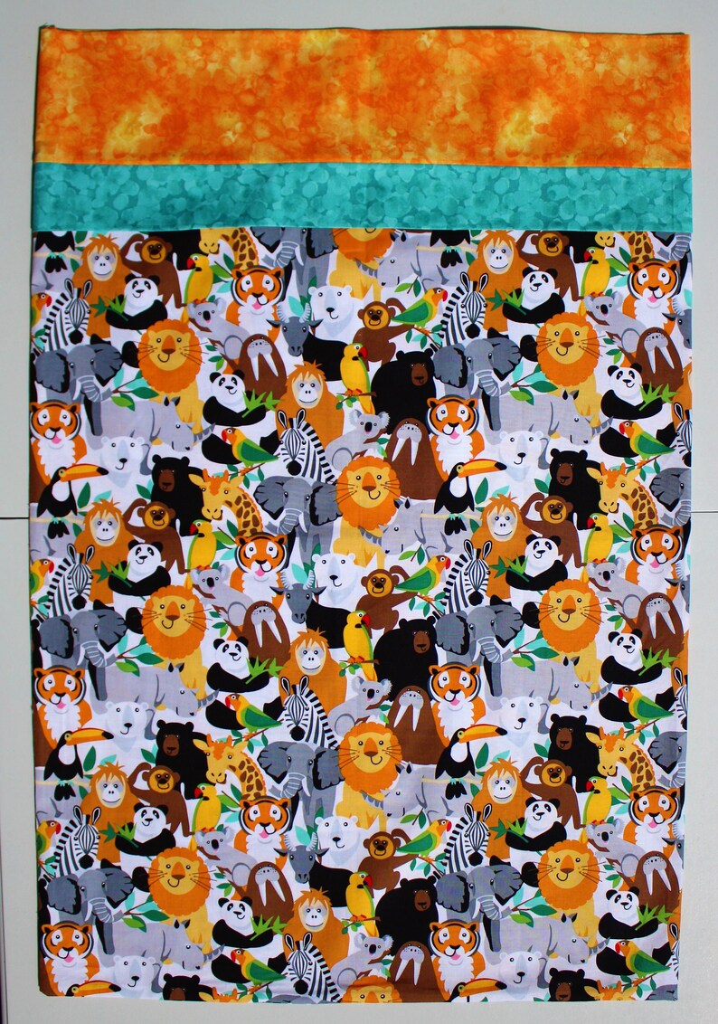 Zoo Animals Standard Pillowcase Etsy