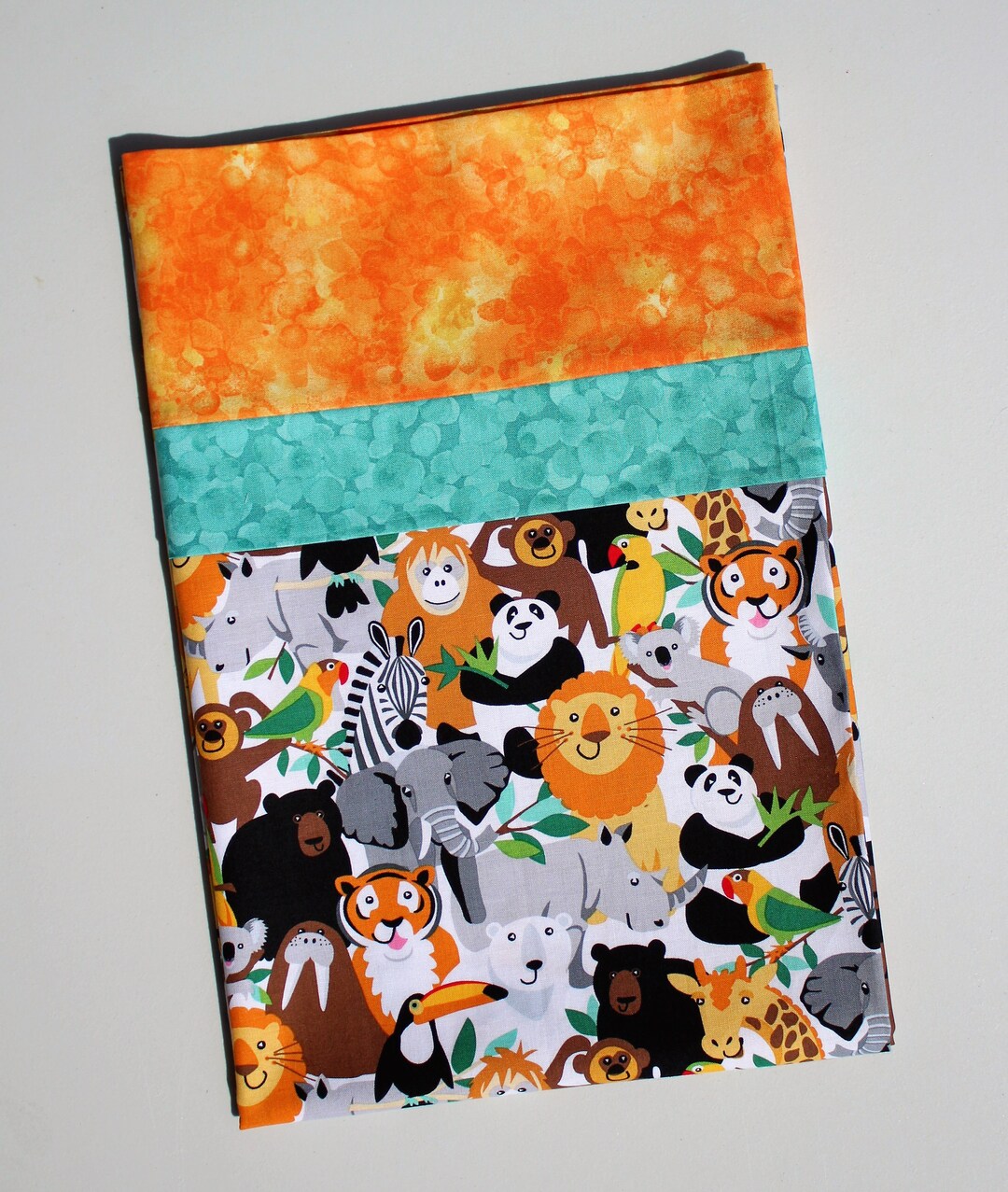 Zoo Animals Standard Pillowcase Etsy