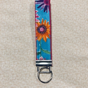 Daisies Multi Colored Key Fob