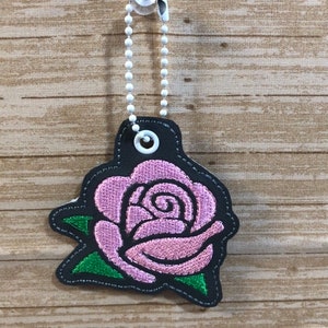 Rose Keychain - Pink
