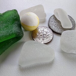 6 pieces,  please read description, scroll photos,Sea Glass Piece,Genuine Sea Glass,Rare Sea Glass,Beach SeaGlass Marble