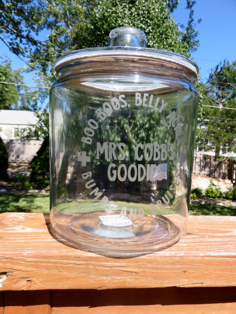 Custom Glassetched Cookie or Treat Jar Etsy